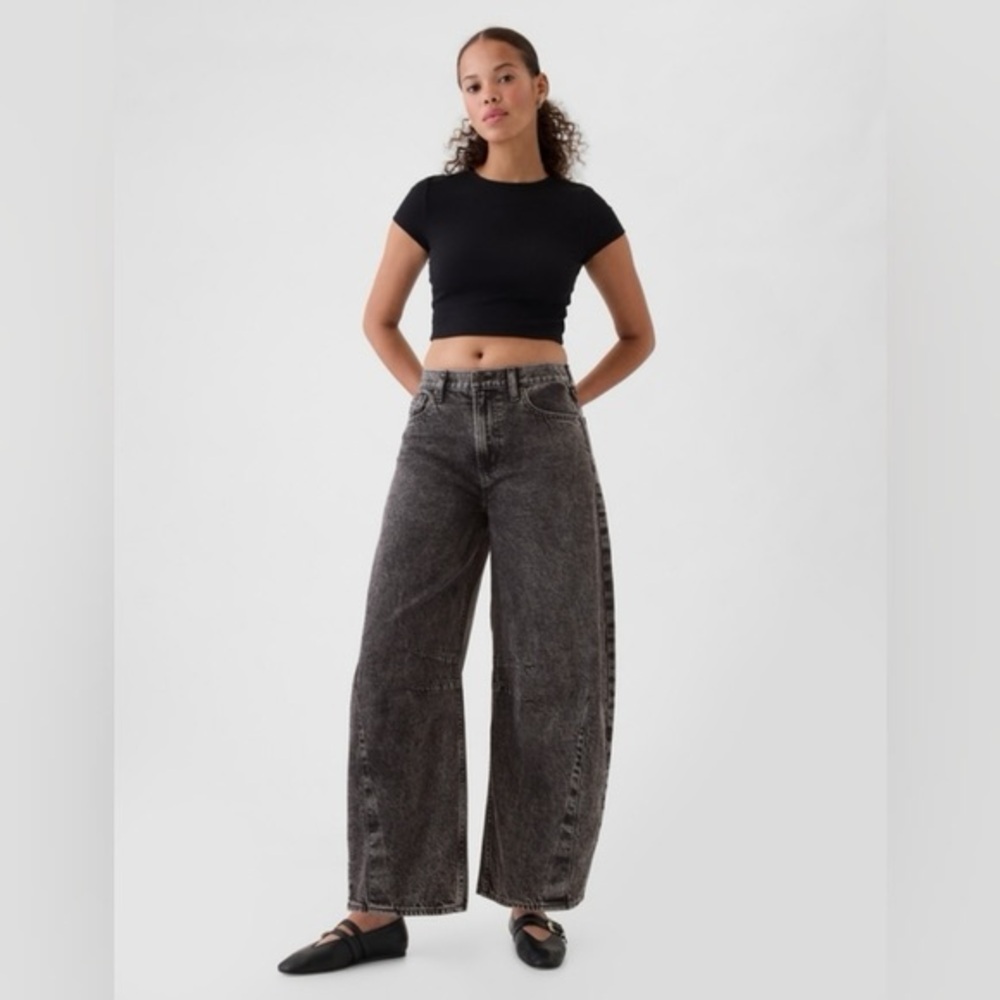 GAP Women's High Rise Horseshoe Barrel Jeans